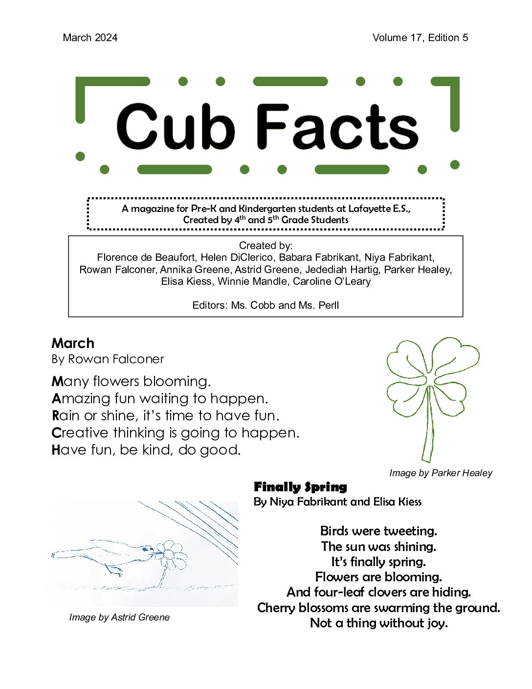 March Cub Facts is here!